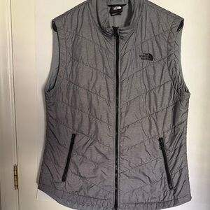 The North Face Women's Light Gray Quilted Vest